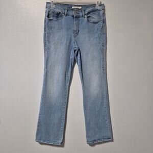 Levi's Classic Bootcut Jeans Floral Embroidered Stretch Denim Womens 10 Red Tag